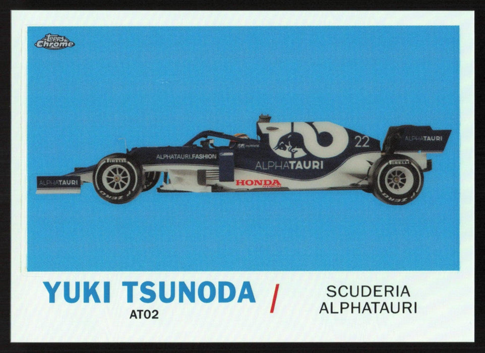 Yuki Tsunoda 2021 Topps Chrome Formula 1 1961 Topps Sports Cars # T61-YT Insert - Collectible Craze America