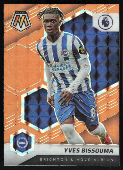 Yves Bissouma 2021 Panini Mosaic Premier League # 120 Orange Fluorescent Brighton & Hove Albion - Collectible Craze America