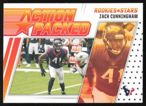 Zach Cunningham 2021 Panini Rookie & Stars # AP-10 Action Packed Houston Texans - Collectible Craze America