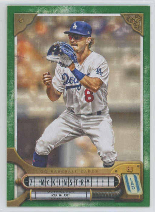 Zach McKinstry 2022 Topps Gypsy Queen # 65 Green Border Los Angeles Dodgers - Collectible Craze America