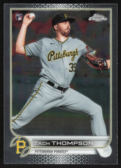 Zach Thompson 2022 Topps Chrome Baseball # 30 RC Pittsburgh Pirates Base - Collectible Craze America