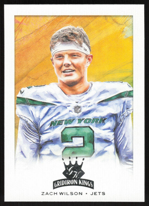 Zach Wilson 2021 Panini Chronicles Gridiron Kings # GK-2 RC New York Jets - Collectible Craze America