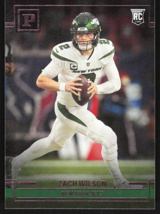 Zach Wilson 2021 Panini Chronicles Panini # PA-2 RC Pink New York Jets - Collectible Craze America