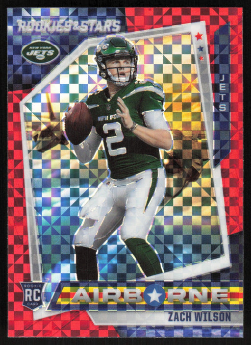 Zach Wilson 2021 Panini Rookies & Stars # AB-17 RC Airborne Red Plaid New York Jets - Collectible Craze America