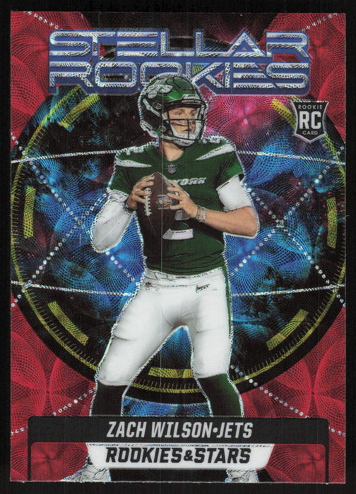 Zach Wilson 2021 Panini Rookies & Stars # SR-2 RC Stellar Rookies Red Scope New York Jets - Collectible Craze America