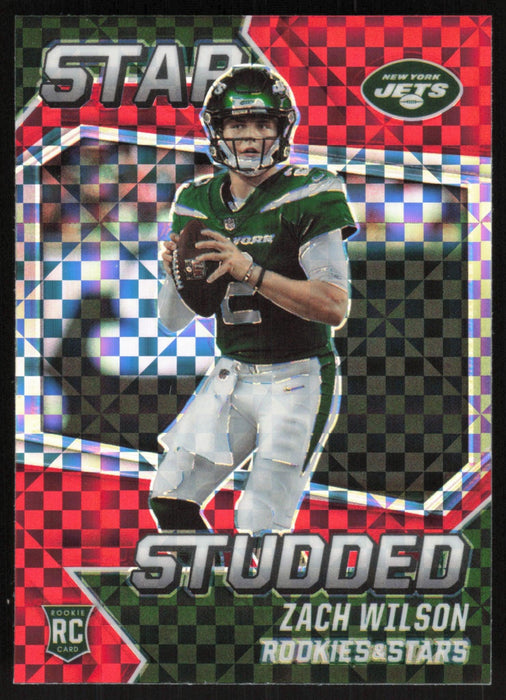 Zach Wilson 2021 Panini Rookies & Stars # SS-22 RC Star Studded Red Plaid New York Jets - Collectible Craze America