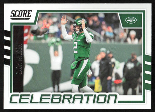 Zach Wilson 2022 Panini Score Football # C-ZW Celebration New York Jets - Collectible Craze America