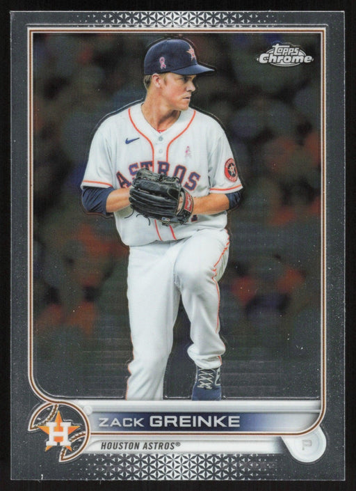 Zack Greinke 2022 Topps Chrome Baseball # 5 Houston Astros Base - Collectible Craze America