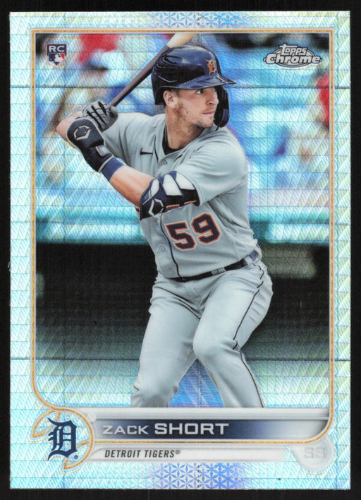 Zack Short 2022 Topps Chrome # 86 RC Prism Refractor Detroit Tigers - Collectible Craze America