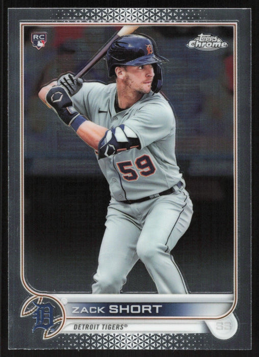 Zack Short 2022 Topps Chrome Baseball # 86 RC Detroit Tigers Base - Collectible Craze America