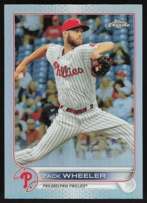 Zack Wheeler 2022 Topps Chrome # 207 Refractor Philadelphia Phillies - Collectible Craze America