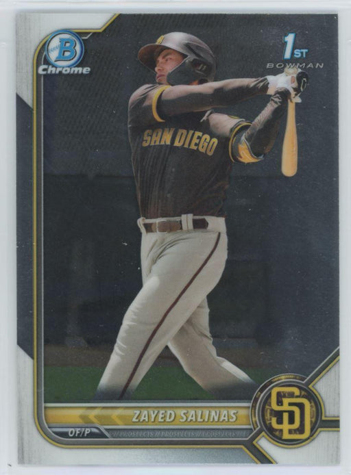 Zayed Salinas 2022 Bowman Chrome Prospects # BCP-122 1st Bowman San Diego Padres - Collectible Craze America