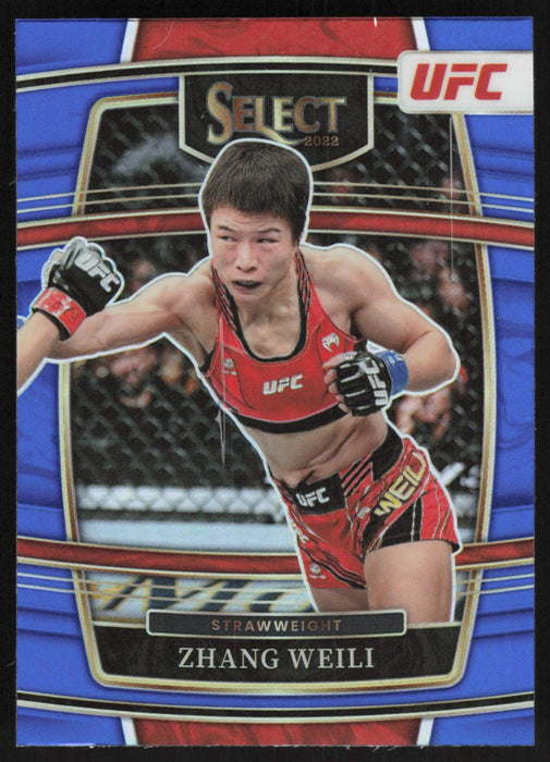 Zhang Weili 2022 Panini Select UFC # 9 Blue Prizm - Collectible Craze America