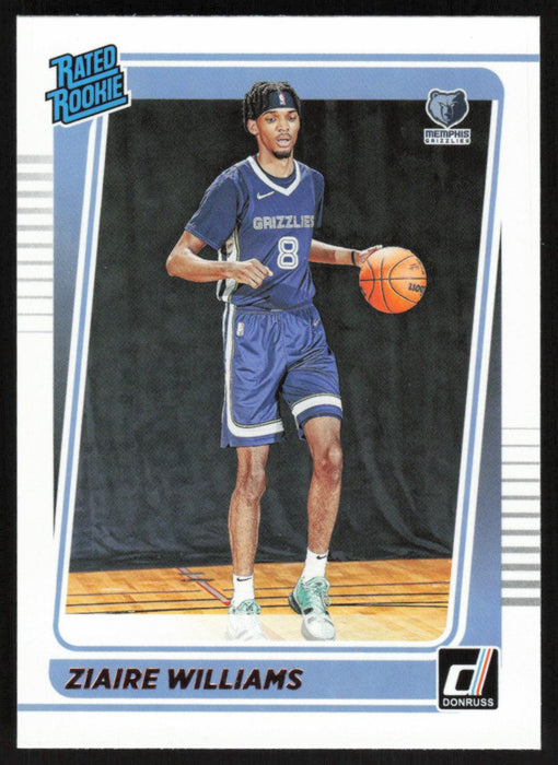 Ziaire Williams 2021 Donruss Rated Rookie # 248 RC Memphis Grizzlies - Collectible Craze America