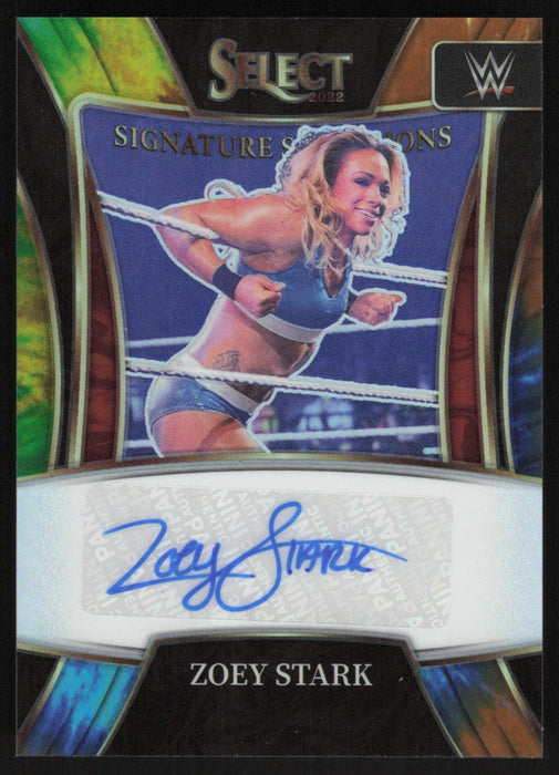 Zoey Stark 2022 Panini Select WWE # SN-ZST Signature Selections Tie-Die Prizm Auto 24/25 NXT 2.0 - Collectible Craze America